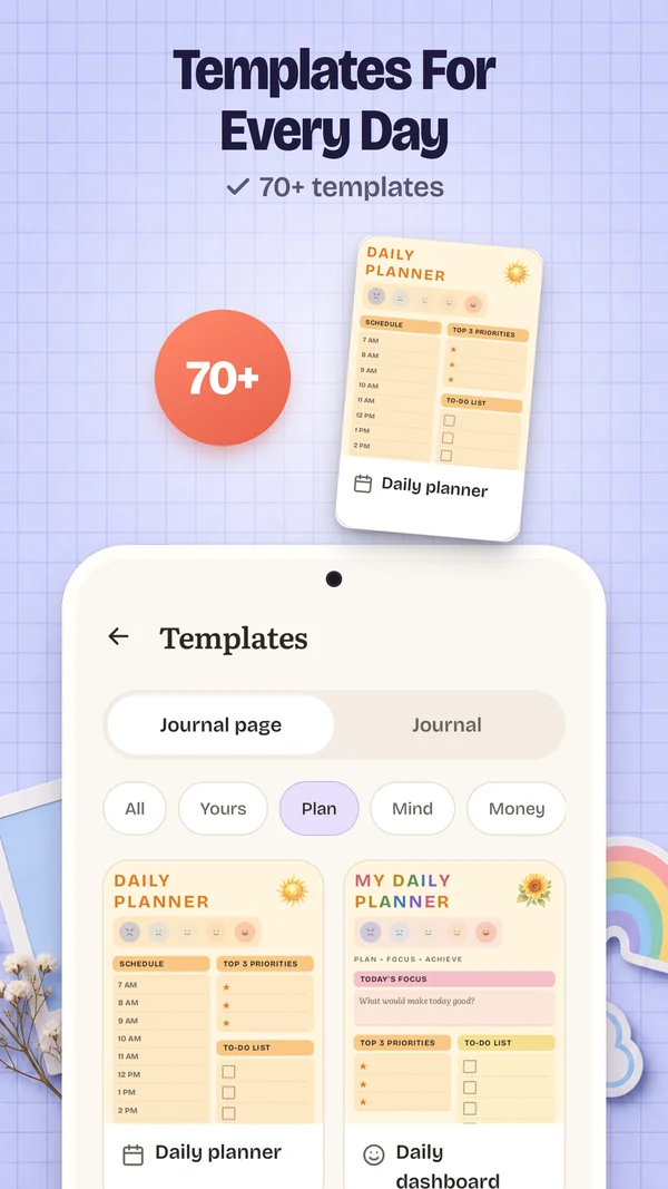 Templates For Every Day: Planner templates: 70+ in all.